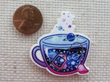 Second view of A Cup of Planetary Tea Needle Minder.