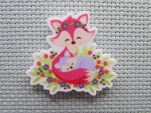 First view of the Mother Fox with her Purple Baby Needle Minder