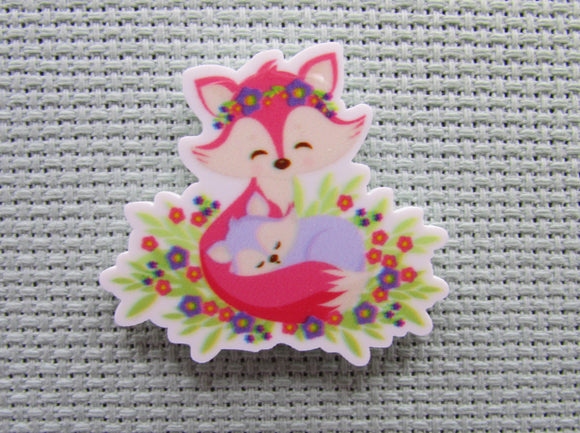 First view of the Mother Fox with her Purple Baby Needle Minder