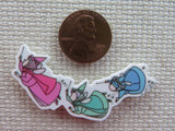 Second view of Flora, Fauna, and Merryweather Needle Minder.