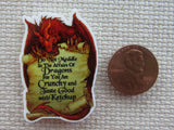 Second view of Do Not Meddle in the Affairs of Dragons for You Are Crunchy and Taste Good with Ketchup Needle Minder.