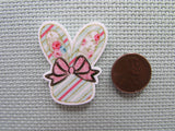 Second view of the Pastel Colored Bunny Head Needle Minder