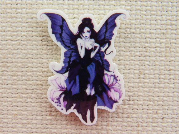 First view of Purple and Black Fairy Needle Minder.