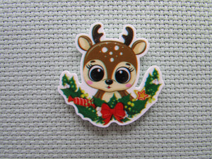 First view of the Adorable Christmas Reindeer Needle Minder