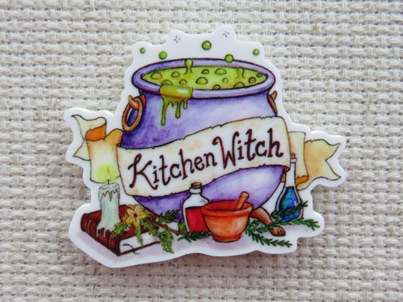 First view of Kitchen Witch Needle Minder.