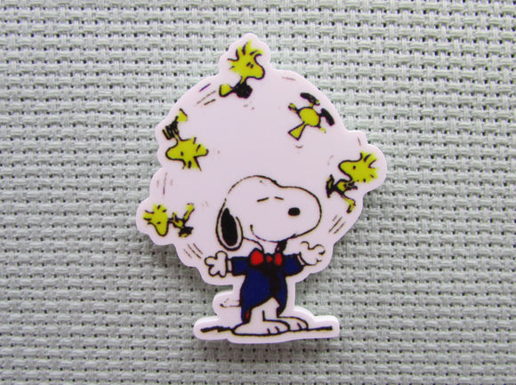 First view of the Juggling Snoopy Needle Minder