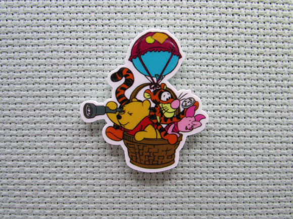 First view of the Pooh, Tigger and Piglet on a Hot Air Balloon Adventure Needle Minder
