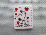 First view of the Snoopy Love Needle Minder