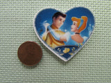 Second view of the Cinderella and her Prince Dancing in a Heart Needle Minder