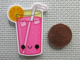 Second view of the A Tall Glass of Pink Lemonade Needle Minder