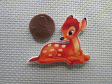 Second view of the Young Bambi Laying Down Needle Minder