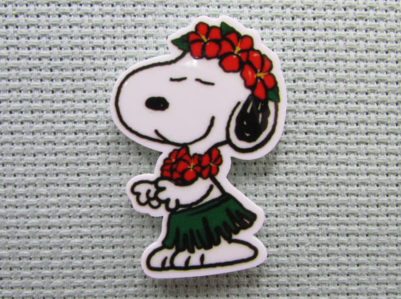 First view of the Luau Snoopy Needle Minder