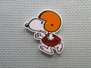 First view of the Football Player Snoopy Needle Minder