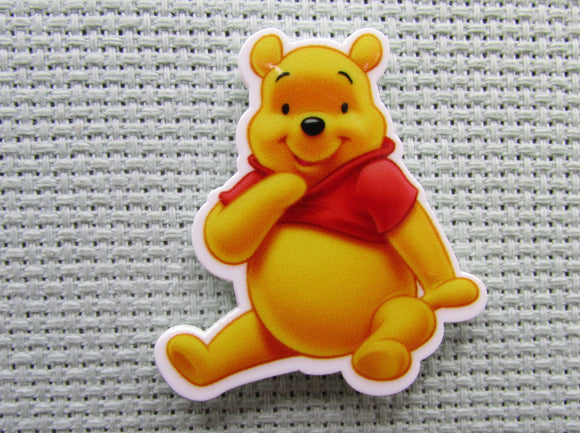 First view of the Sitting Pooh Bear Needle Minder