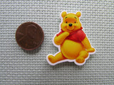Second view of the Sitting Pooh Bear Needle Minder
