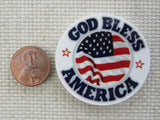 Second view of God Bless America Needle Minder.