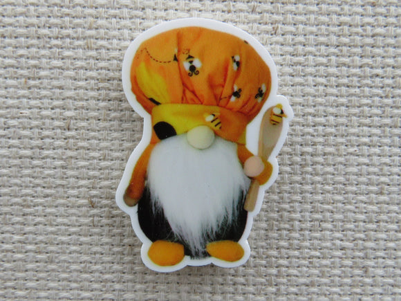 First view of Bee Chef Gnome Needle Minder.