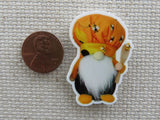 Second view of Bee Chef Gnome Needle Minder.