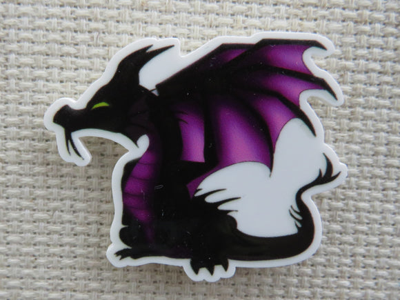 First view of Black and Purple Dragon Needle Minder.
