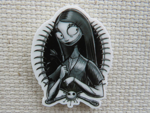 First view of Black and White Sally Needle Minder.