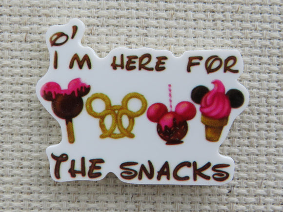 First view of I'm Here For the Snacks Needle Minder.