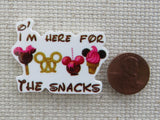 Second view of I'm Here For the Snacks Needle Minder.