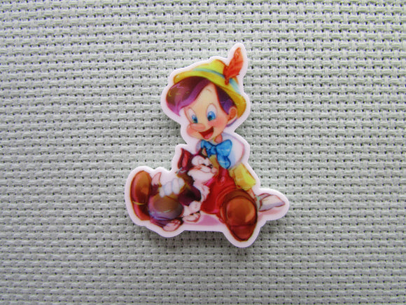 First view of the Pinocchio with Figaro Watercolor Needle Minder