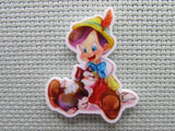 First view of the Puppet Boy with Black Cat Watercolor Needle Minder