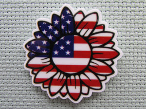 First view of the Patriotic Sunflower Needle Minder