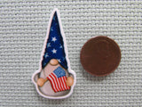 Second view of the Patriotic Gnome Needle Minder