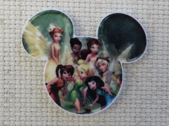 First view of Tinker Bell and Fairy Friends Mouse Ears Needle Minder.