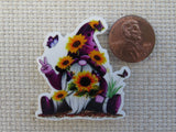 Second view of Purple Gnome Needle Minder.