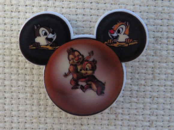 First view of Chip and Dale mouse ears Needle Minder.