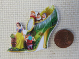 Second view of Snow White and the Dwarves in a Scenic Shoe Needle Minder.