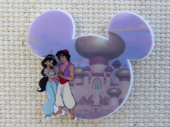 First view of Agrabah's Favorite Couple Mouse Ears Needle Minder.