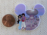 Second view of Agrabah's Favorite Couple Mouse Ears Needle Minder.