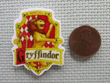Second view of the Gryffindor House Crest Needle Minder