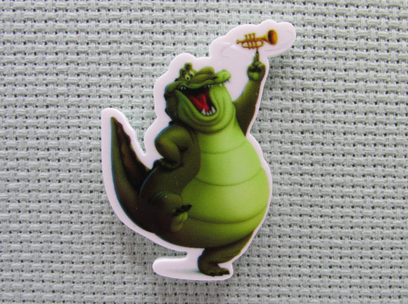 First view of the Louis the Trumpet Playing Alligator in Princess and the Frog Needle Minder