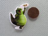 Second view of the Louis the Trumpet Playing Alligator in Princess and the Frog Needle Minder