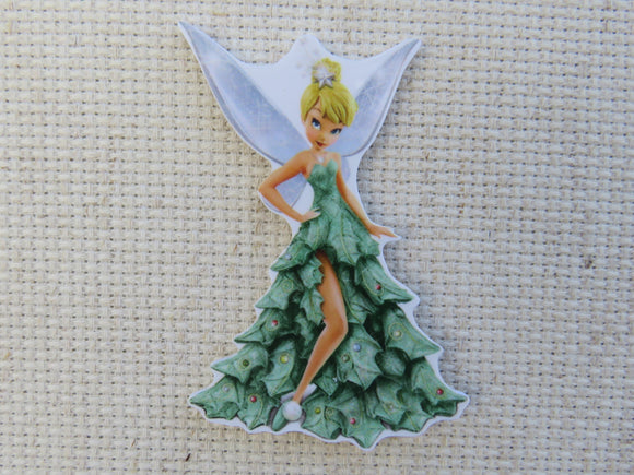 First view of Tinker Bell in a Beautiful Green Dress Needle Minder.