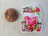 Second view of Strawberry Boba with Three Sleepy Kitties Needle Minder.
