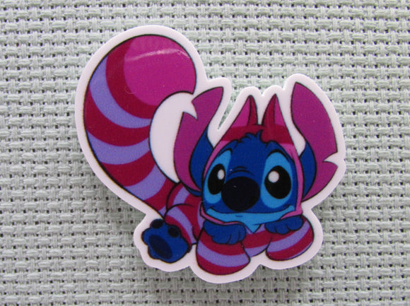 First view of the Stitch Dressed as the Cheshire Cat Needle Minder
