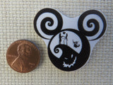 Second view of Nightmare Before Christmas Mickey Ears Needle Minder.