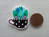 Second view of the Cute Potted Cactus Needle Minder