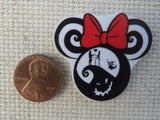 Second view of Nightmare Before Christmas Minnie Ears Needle Minder.
