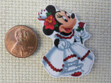 Second view of Fiesta Minnie Mouse Needle Minder.