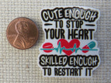 Second view of Cute Enough to Stop Your Heart..... Needle Minder.