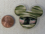 Second view of Rapunzel and Flynn in Long Hair Sparkly Mouse Ears Needle Minder.