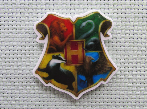 First view of the Hogwarts House Crest Needle Minder