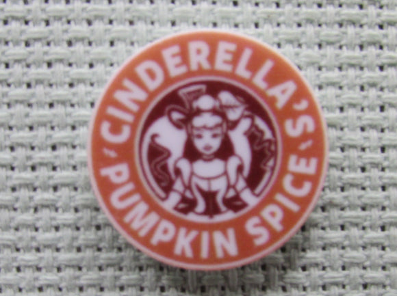 First view of the Small Cinderella's Pumpkin Spice Coffee Needle Minder